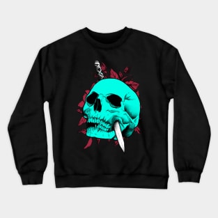 Glow skeleton and flower Crewneck Sweatshirt